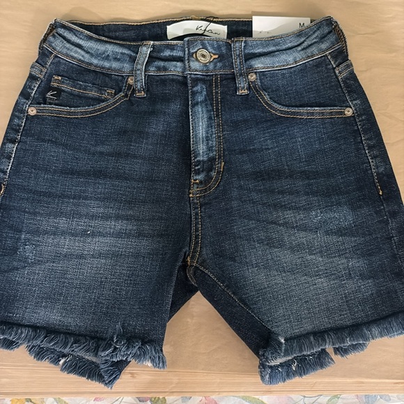 KANCAN-Denim Frayed Hem Women's Shorts new - Picture 1 of 4